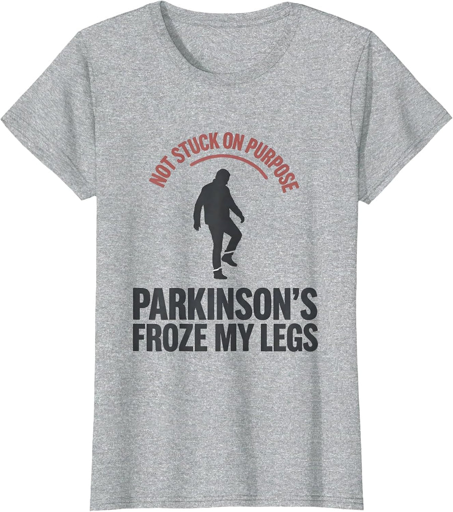 Not Stuck On Purpose Parkinson's Warrior Awareness T-Shirt - Heather Grey