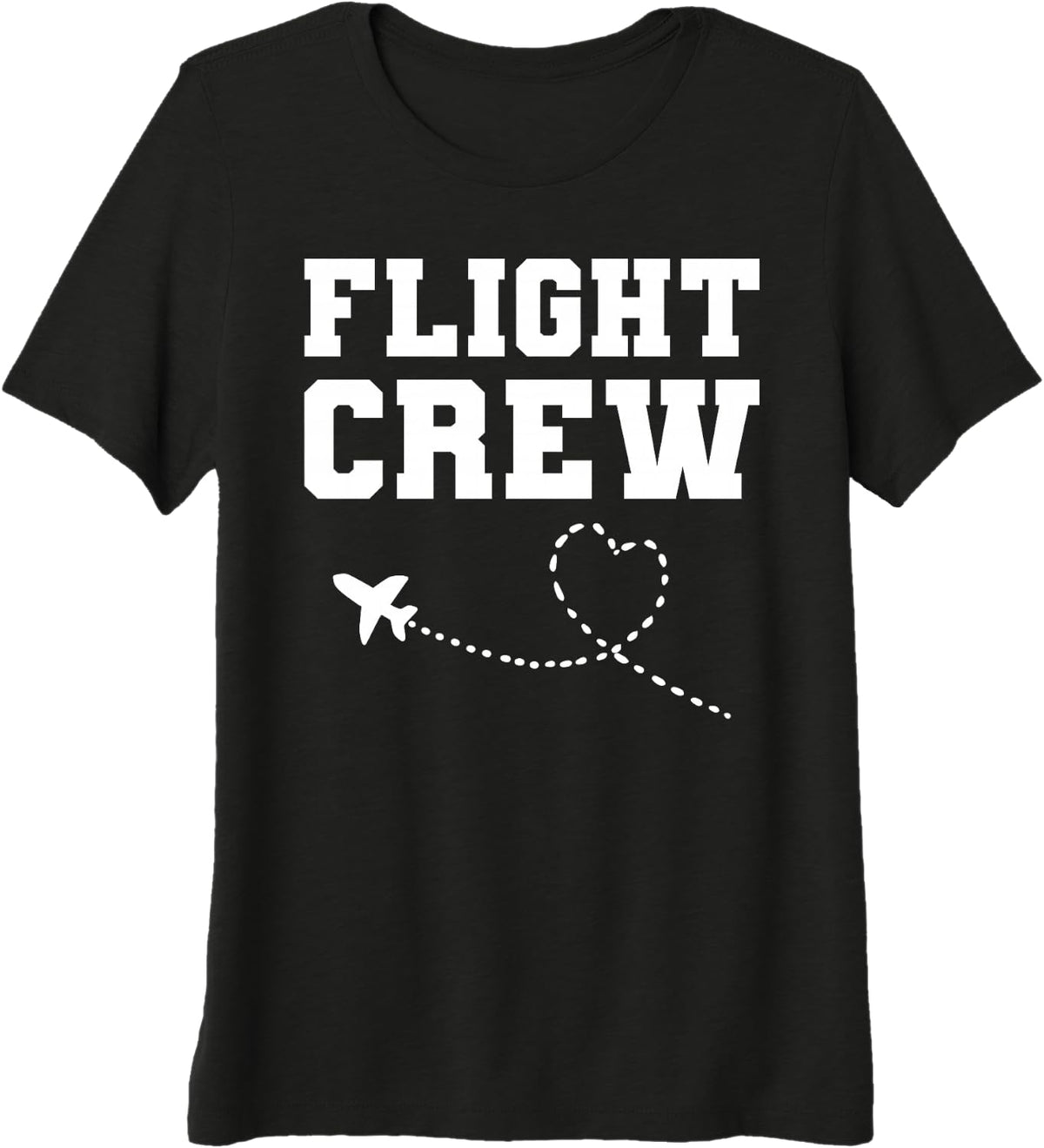 Flight Crew Airline Stewardess Premium Tri-blend T-Shirt - Black