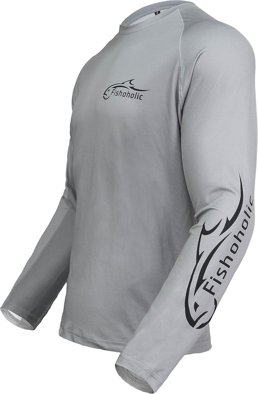 Fishoholic UPF50 Long Sleeve Fishing Shirt - Performance Fishing Shirt - Silver