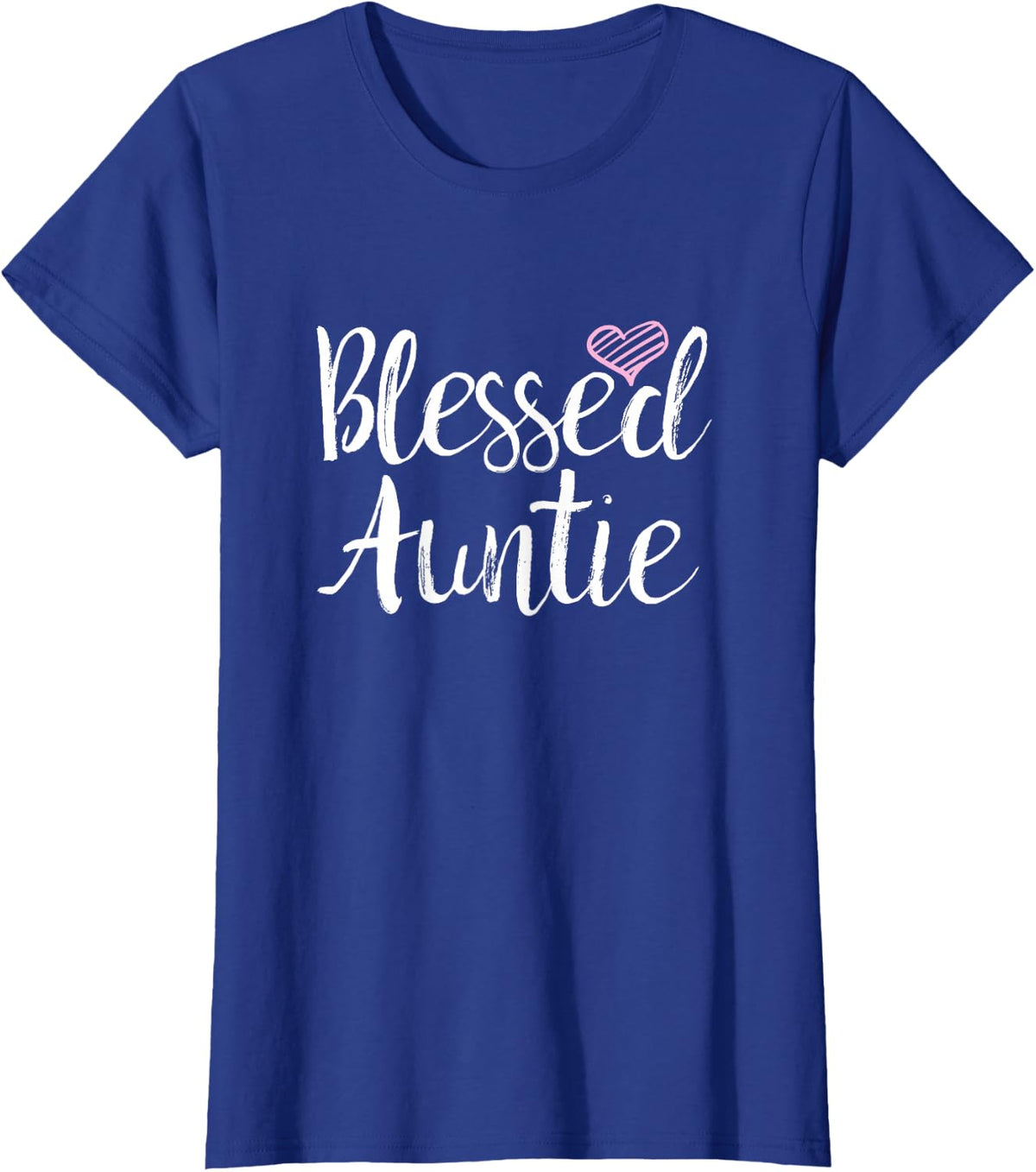 Blessed Auntie T-Shirt - Gifts for Aunt and Aunties T-Shirt - Royal Blue