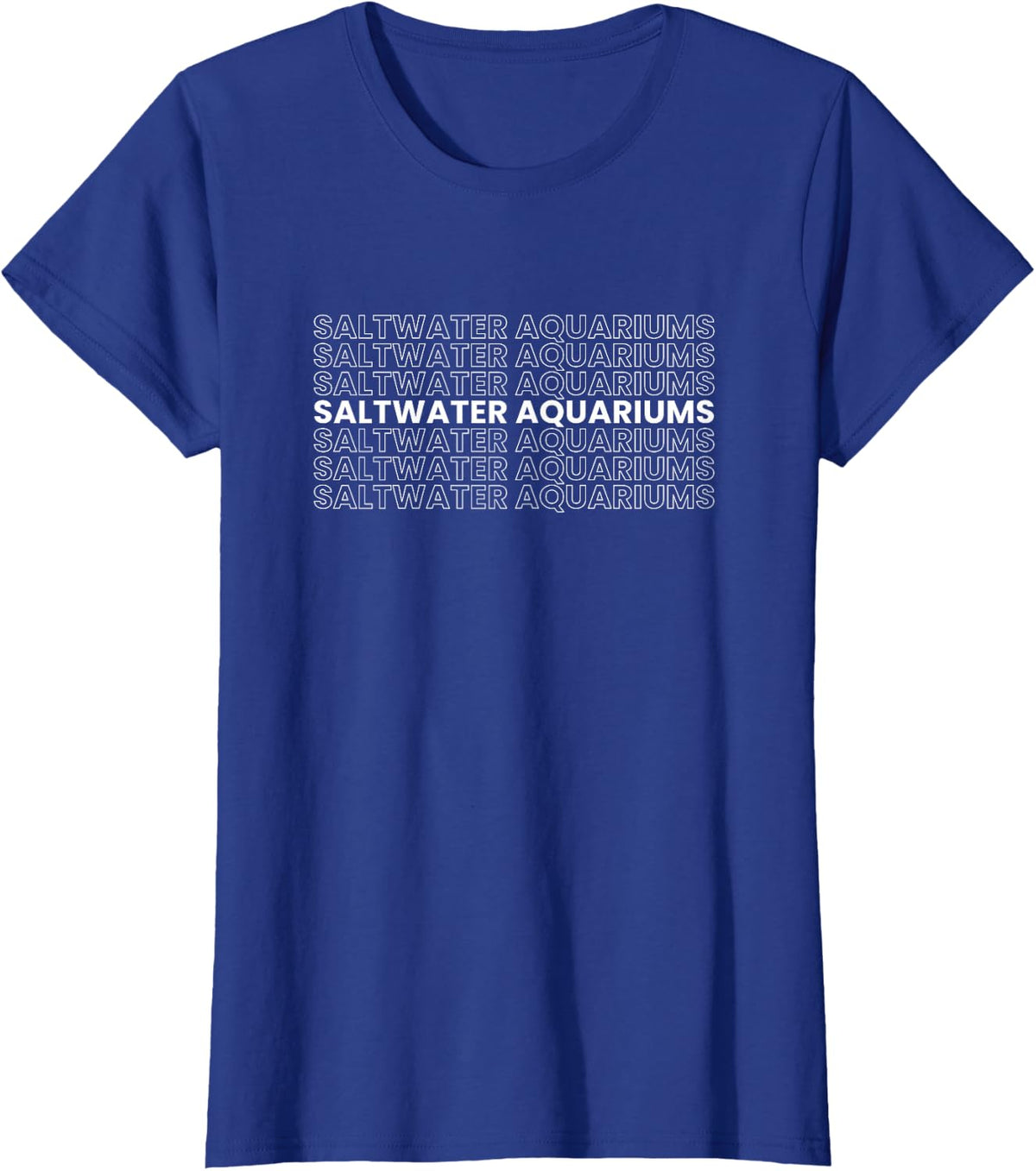 Saltwater Aquariums Saltwater Aquarist T-Shirt - Royal Blue