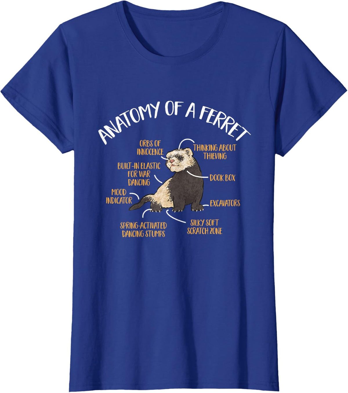 Ferret Owner Ferret T-Shirt - Royal Blue