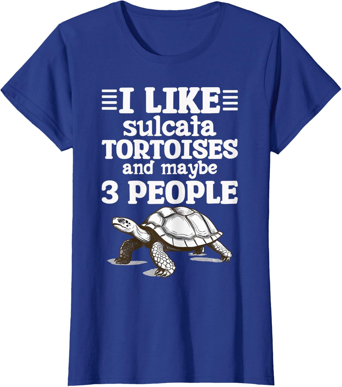 African Turtle Sulcata Turtle Lover T-Shirt - Royal Blue