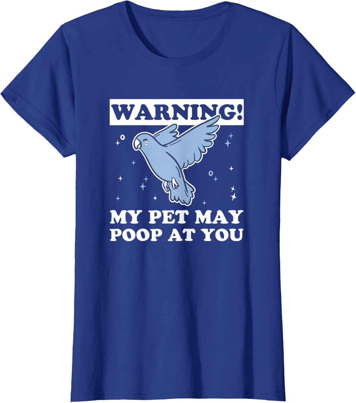 Blue Monk Parakeet Design for a Blue Quaker Owner T-Shirt - Royal Blue