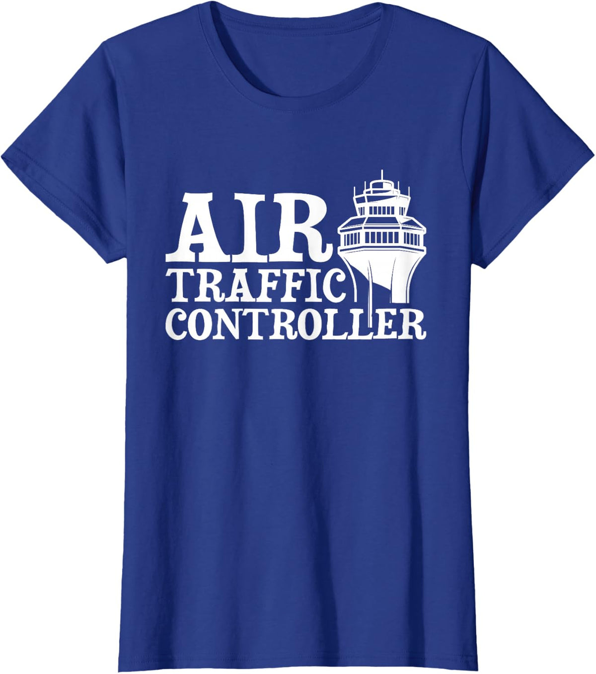 Air Traffic Controller - ATC Aviation Airfield Tower Control T-Shirt - Royal Blue