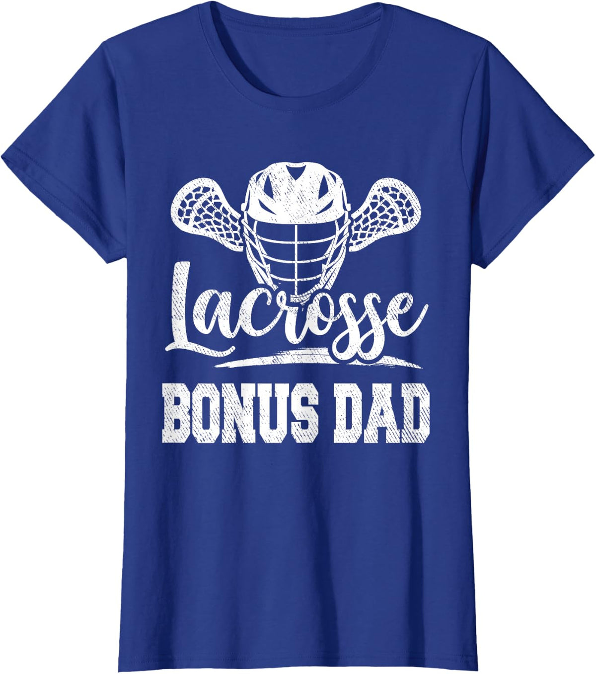 Lacrosse Bonus Dad Game Day Family Matching T-Shirt - Royal Blue