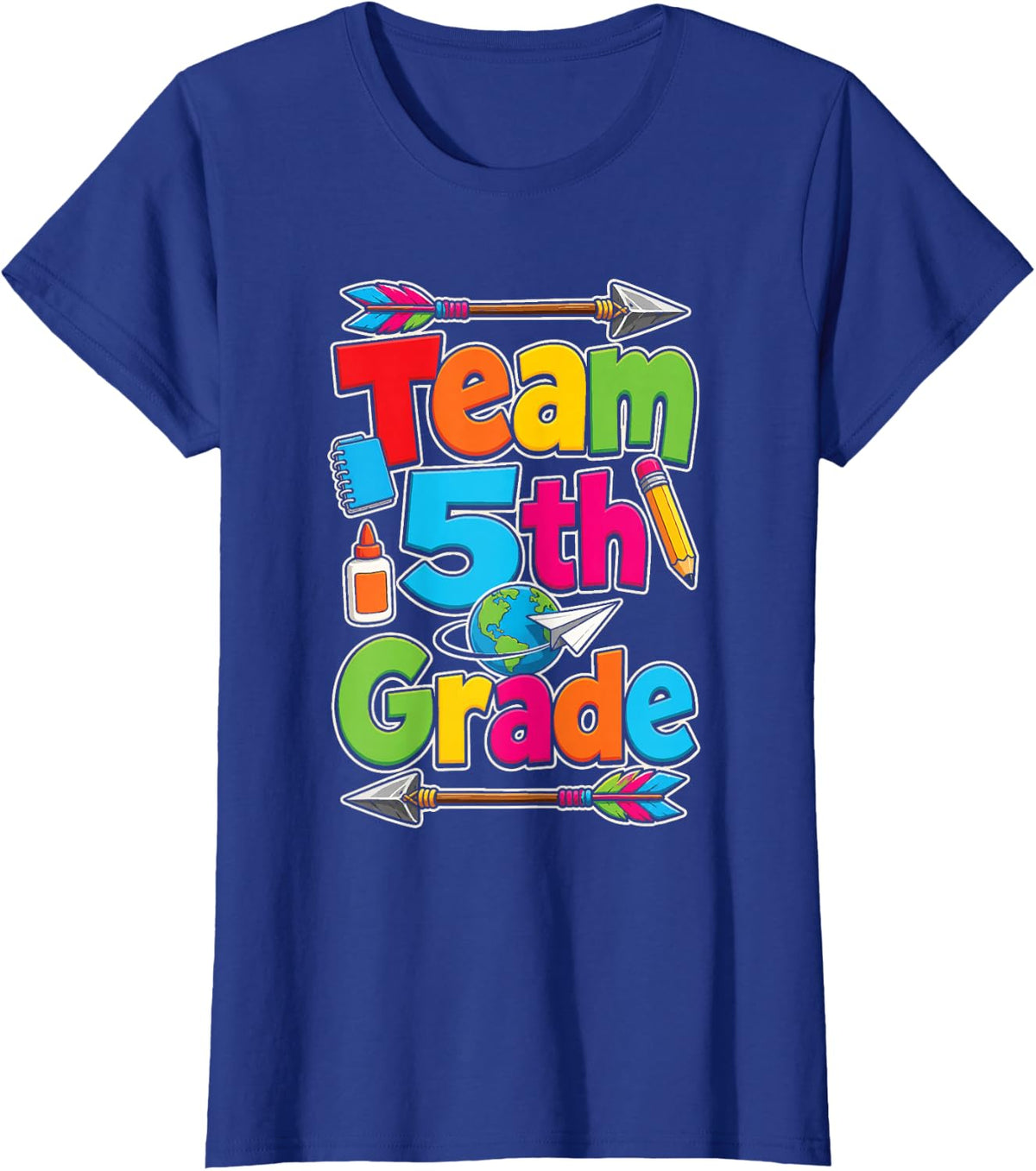 5th Grade Team Elementary School Squad T-Shirt - Royal Blue