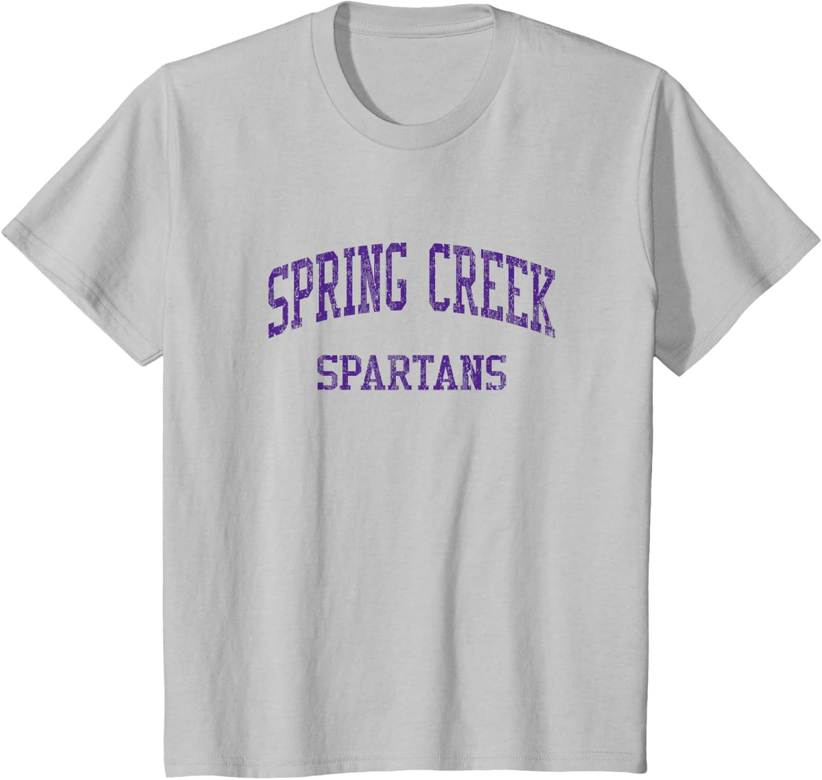 Spring Creek High School HS Spring Creek NV Vintage Sports T-Shirt - Silver Grey