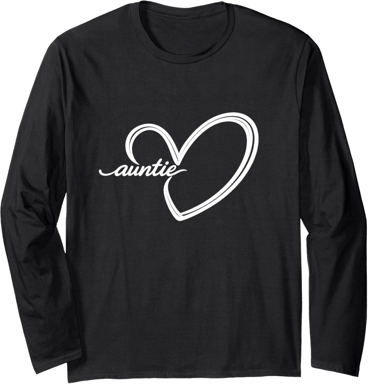 Auntie Long Sleeve T-Shirt - Adult Unisex Black