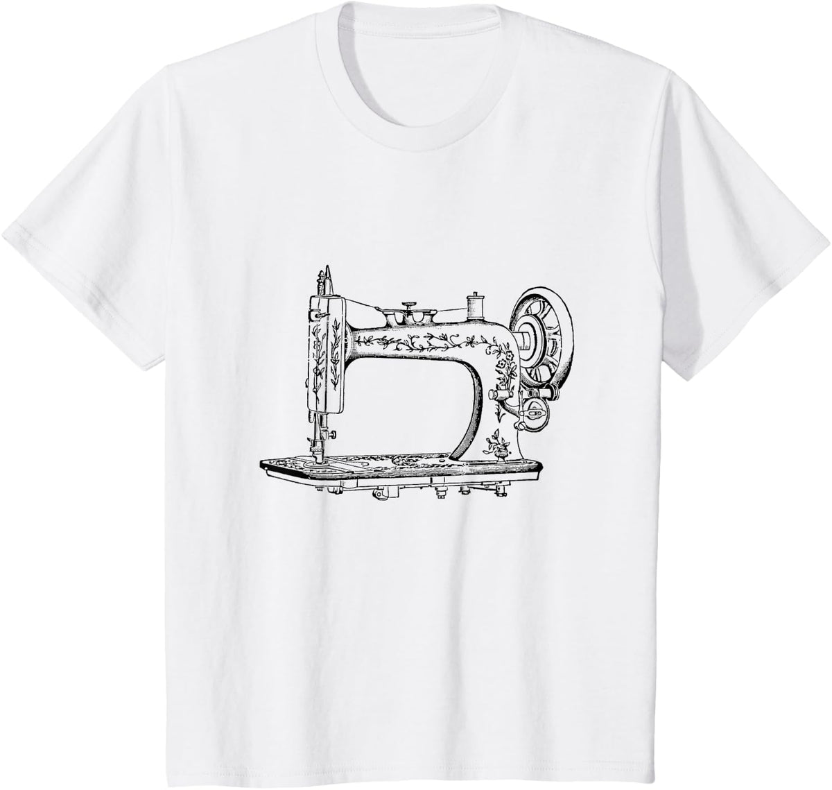 Antique Sewing Machine T-Shirt - White