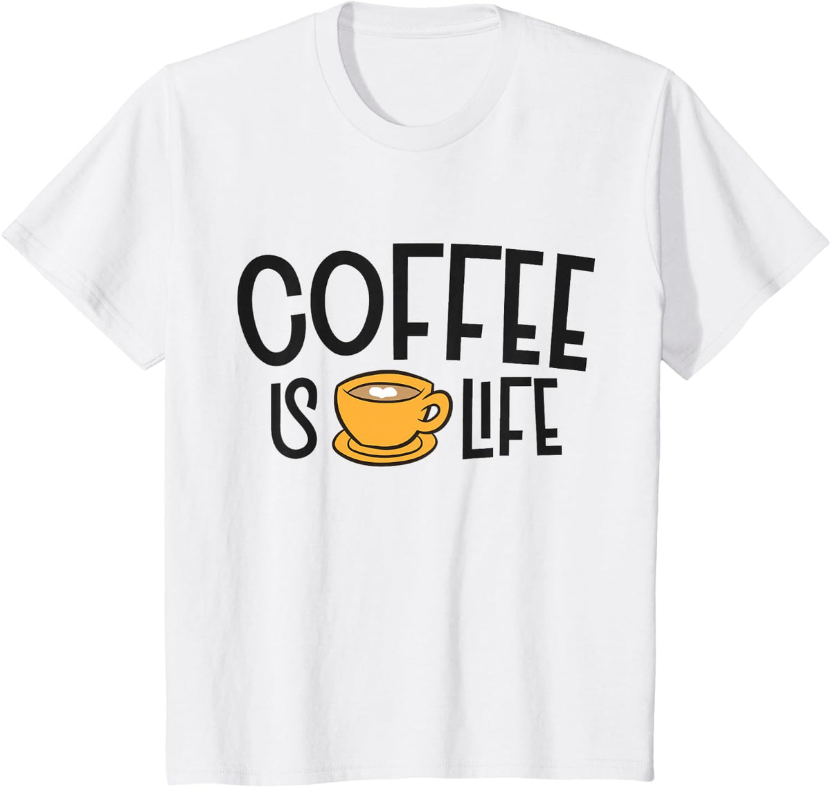 Coffee Is Life cappuccino Espresso Coffee T-Shirt - White