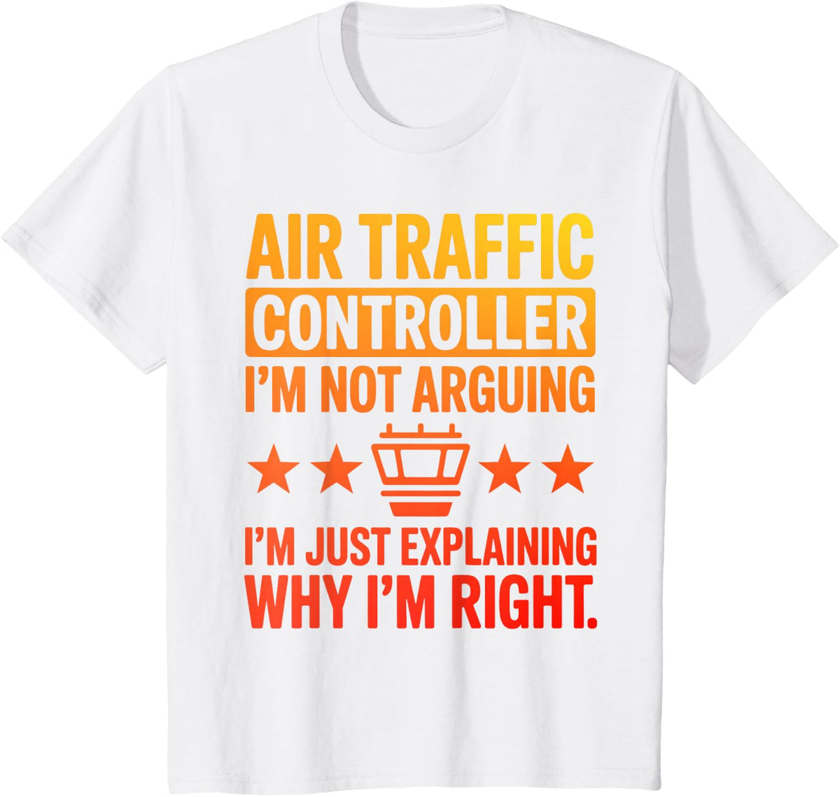 Air Traffic Controller Art for Men Women Aviation Lover T-Shirt - White