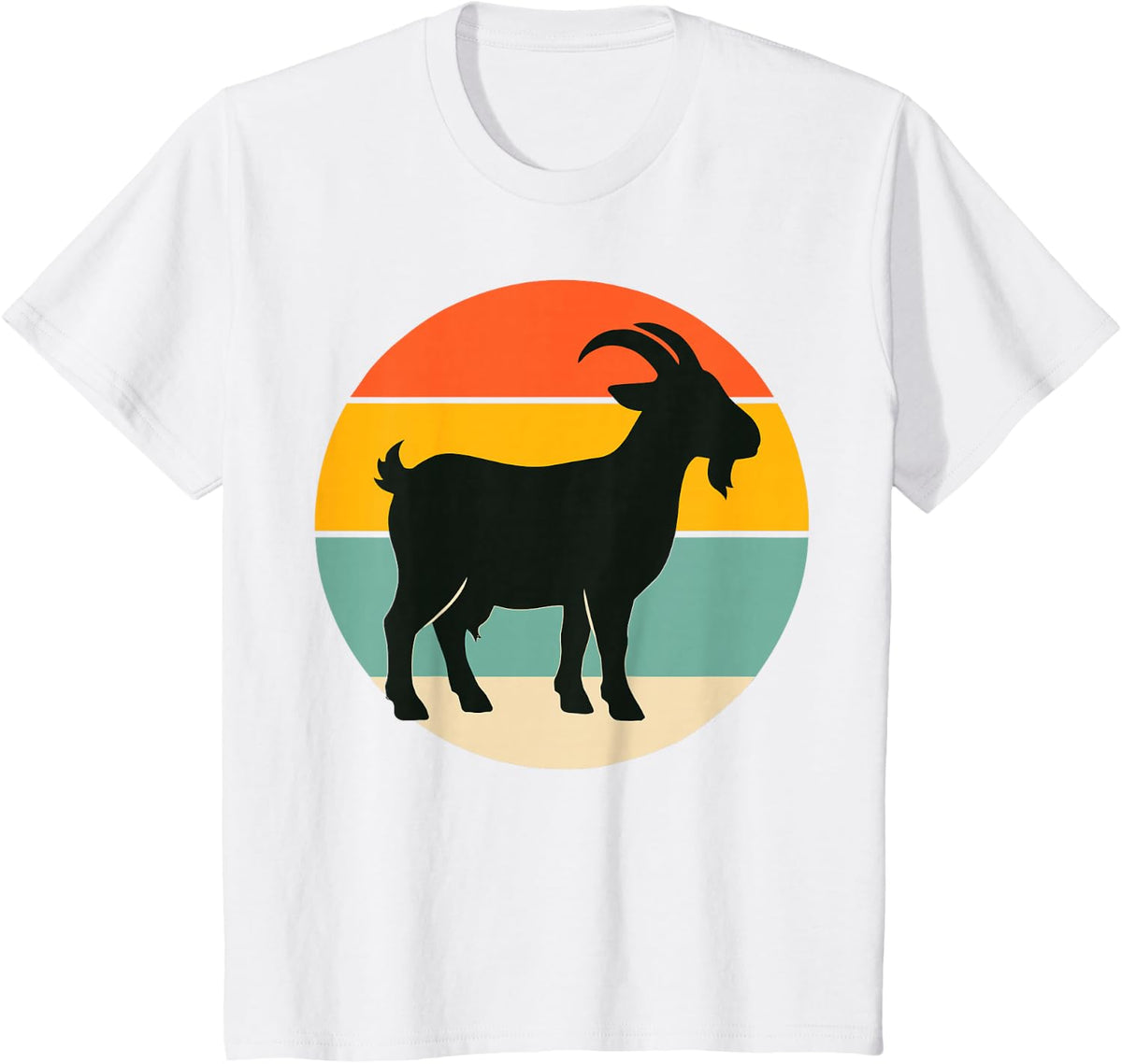 Retro Goat Silhouette T-Shirt - White