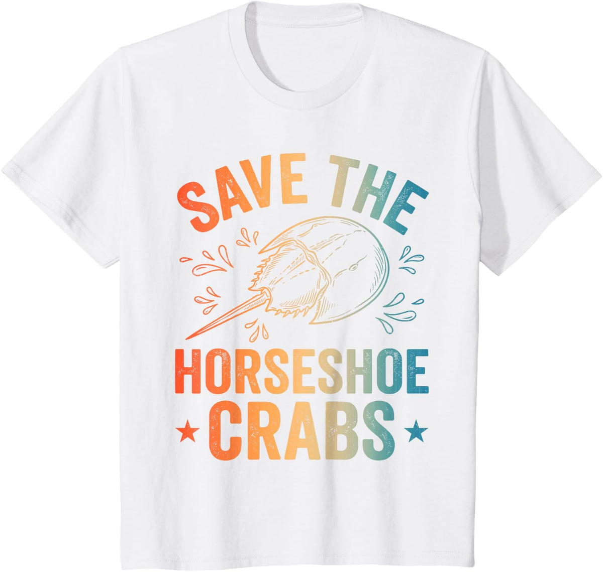 Cool Horseshoe Crab Art for Men Women Kids Horseshoe Crab T-Shirt - White