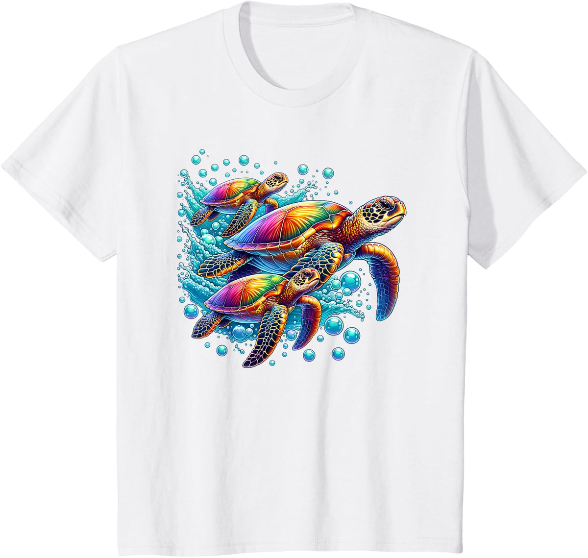 Sea Turtles Save The Turtle Ocean Animal Beach Lover Graphic T-Shirt - White