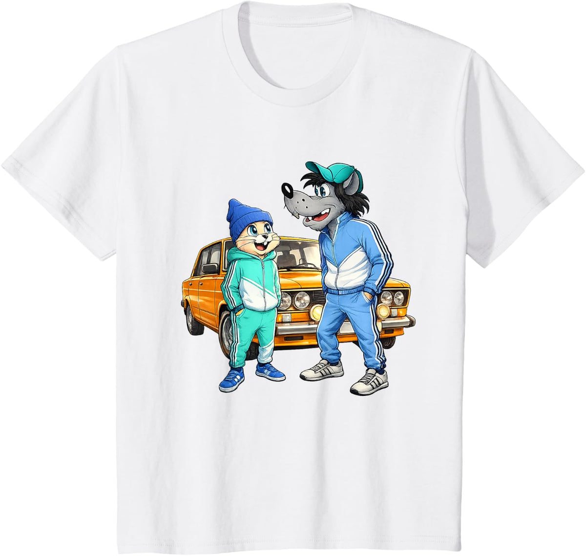 Nu Pogodi Funny Russian T-Shirt - White