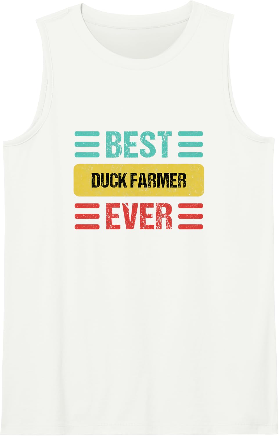 Duck Farmer Tank Top - White