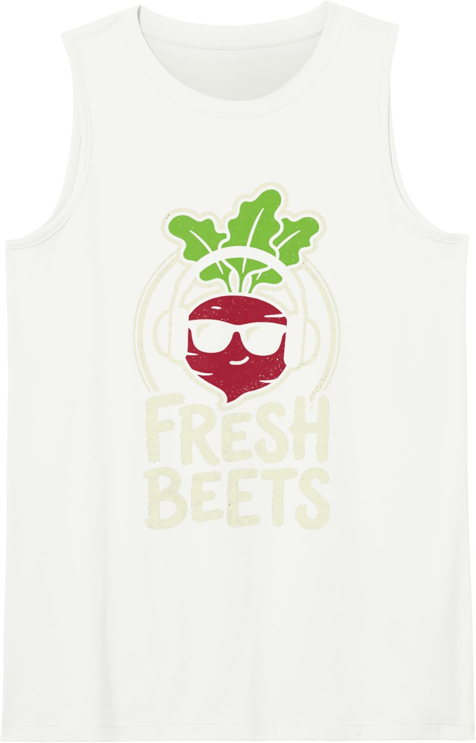 Fresh Beets Funny Beet Vegetable Farm Farmer Farming Tee Sleeveless Tank Top - White