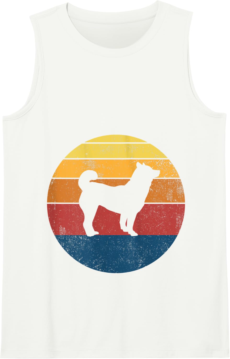 Shiba Inu Retro Vintage Gift Tank Top - White
