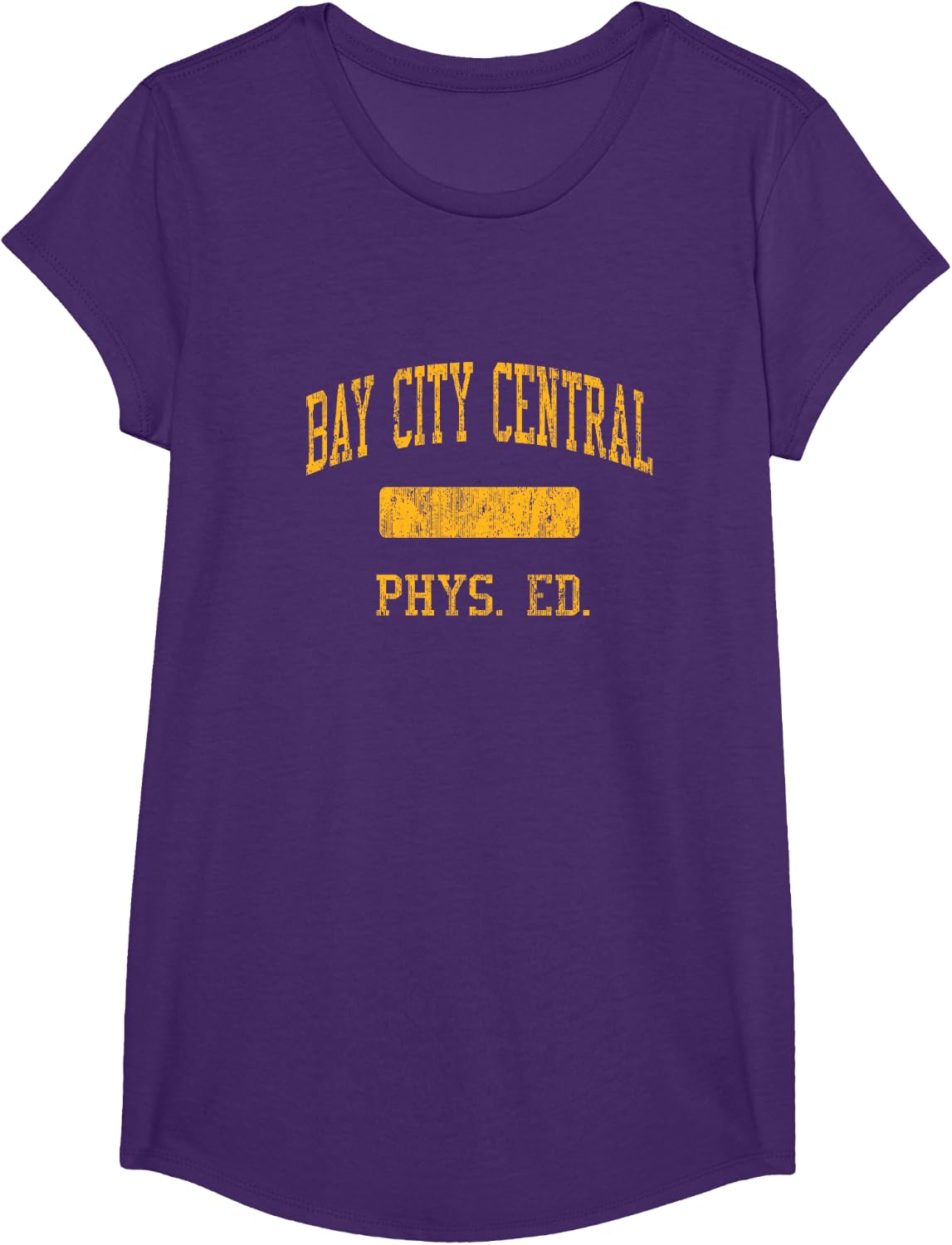 Bay City Central High School HS Bay City MI PHYS Ed T-Shirt - Girls Purple