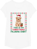 Cute Funny Havanese Christmas Pajama Santa Dog Mom Dad Lover T-Shirt - Girls White
