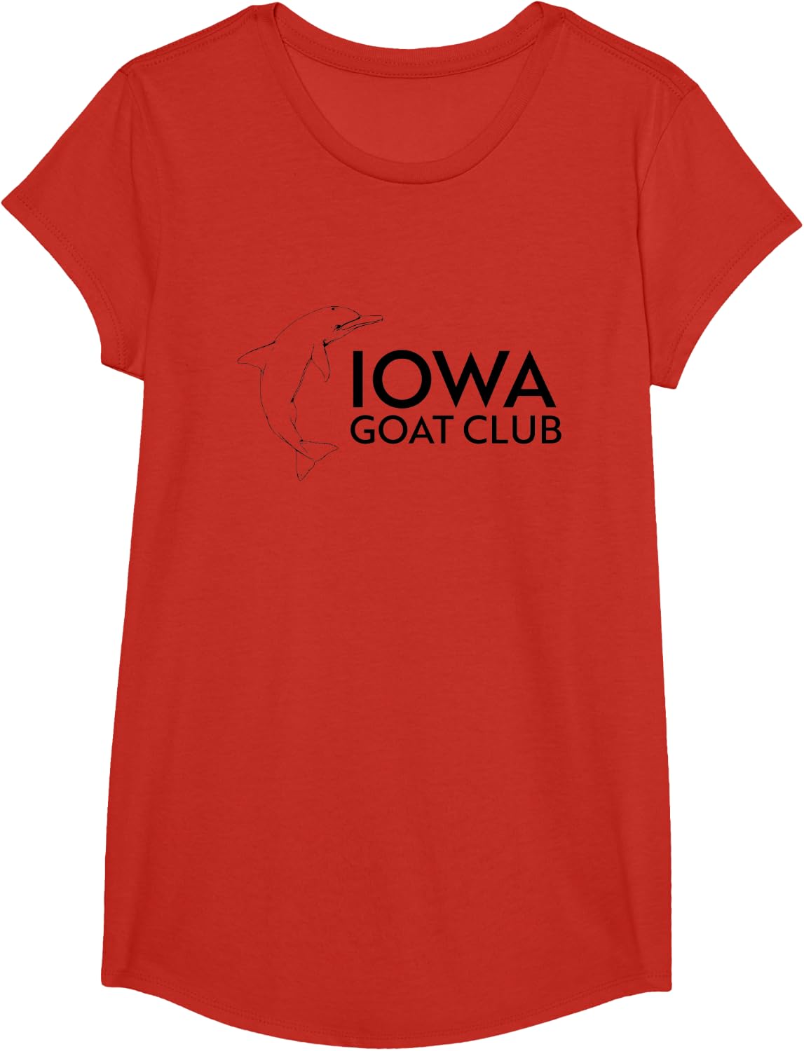 IOWA Goat Club T-Shirt - Girls Red