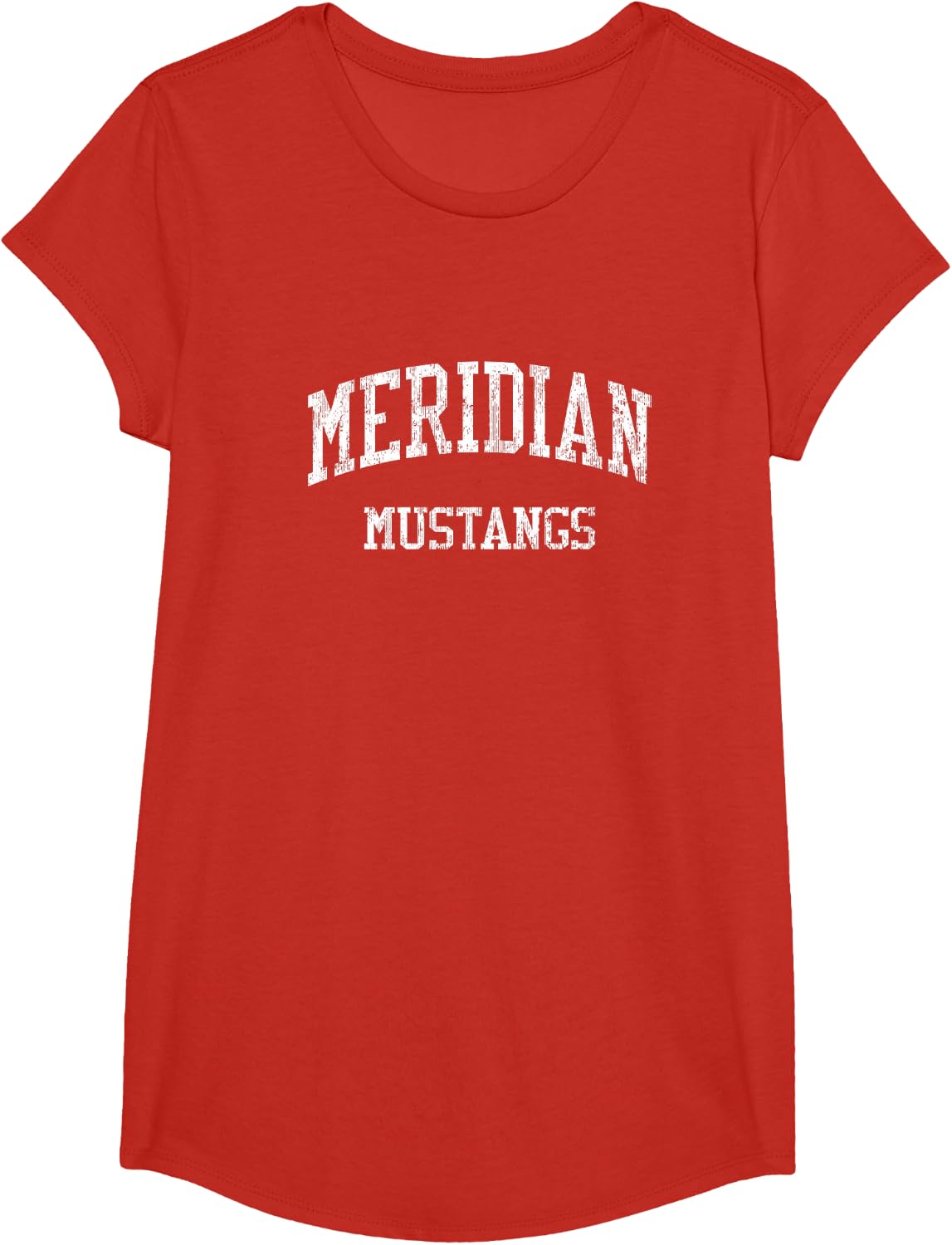 Meridian High School HS Falls Church VA Vintage Sports T-Shirt - Girls Red
