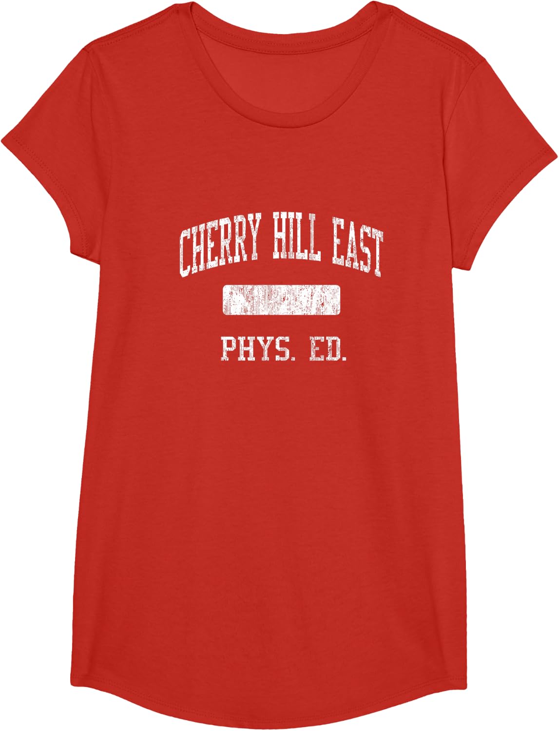 Cherry Hill East High School HS Cherry Hill NJ PHYS Ed T-Shirt - Girls Red