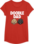 Goldendoodle Dad Tee Doodle Dog Dad T-Shirt for Men Gift - Girls Red