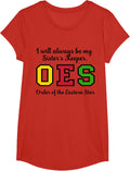 OES I Always Be My Sister's Keeper Star Thanksgiving T-Shirt - Girls Red