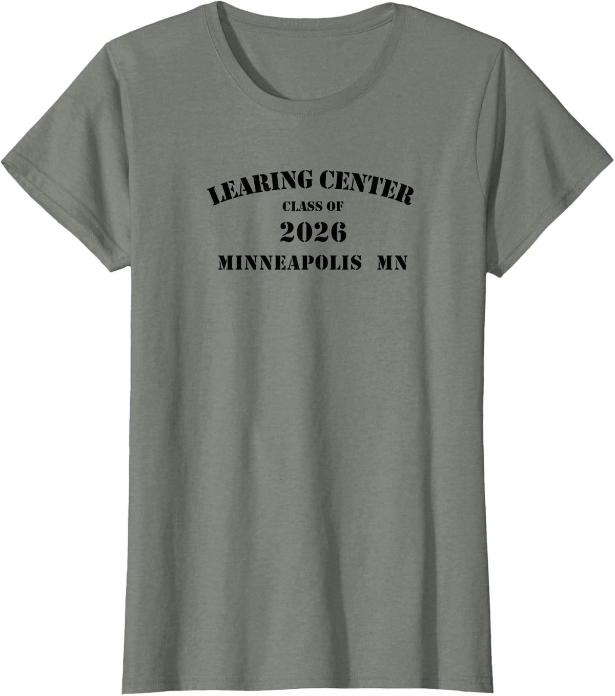 Funny Learing Center T-Shirt - Olive Heather