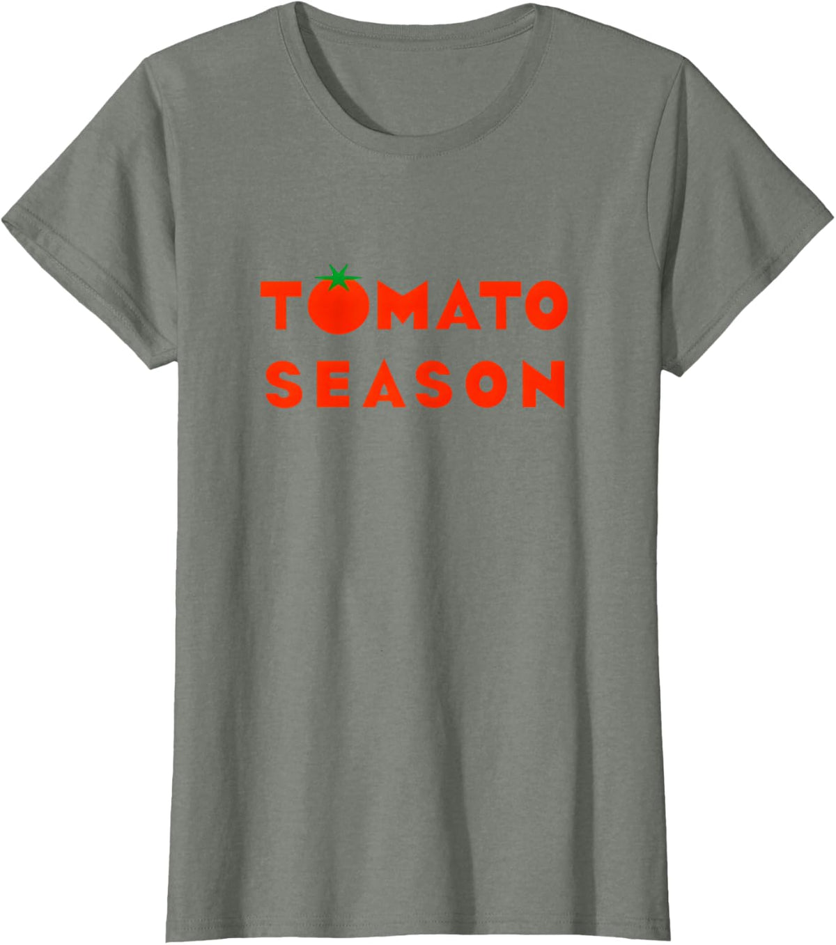 Tomato Season Funny Tomato Gardening Vegetables Farmer T-Shirt - Olive Heather