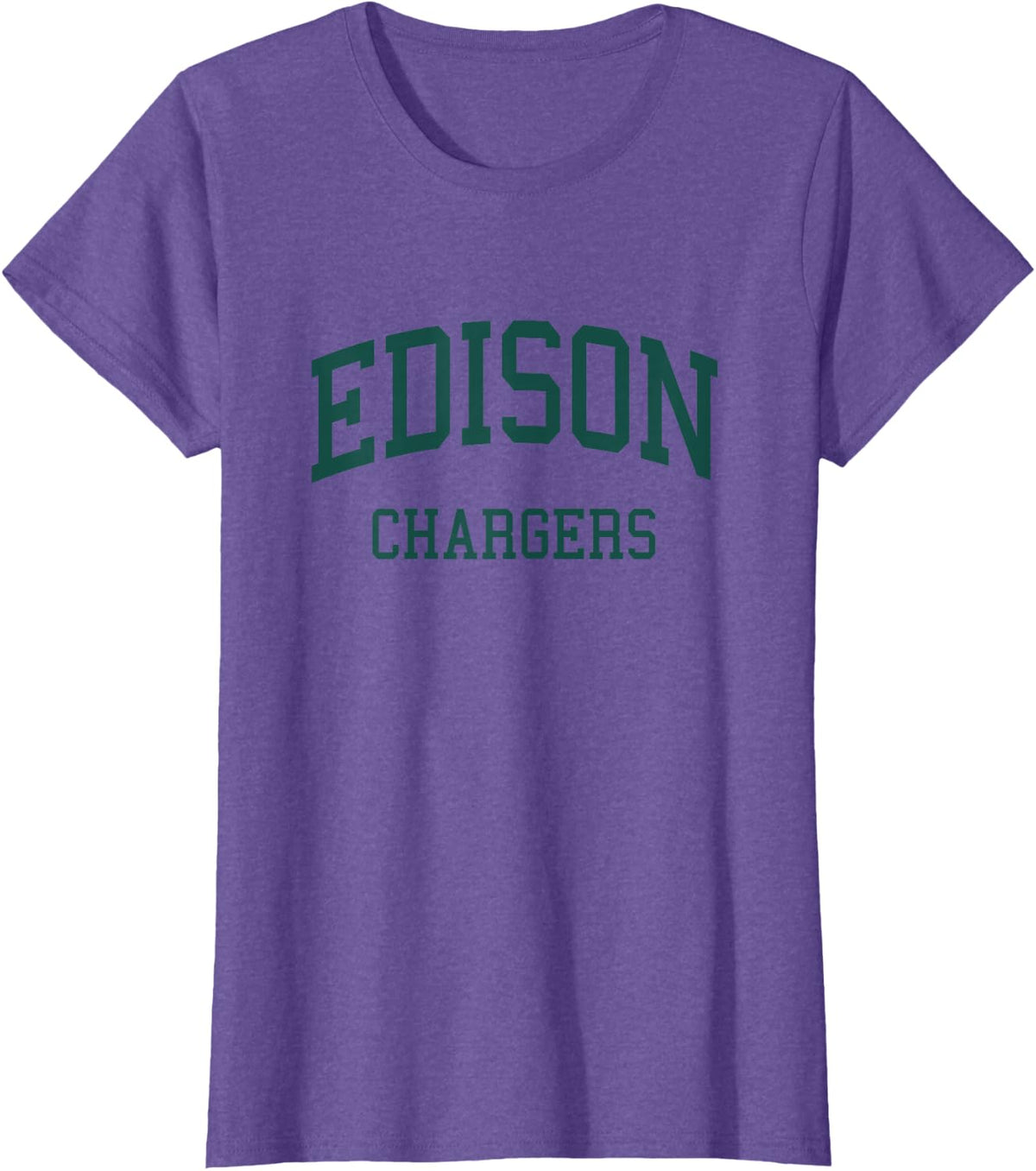 Edison High School HS Huntington Beach CA Retro T-Shirt - Purple Heather