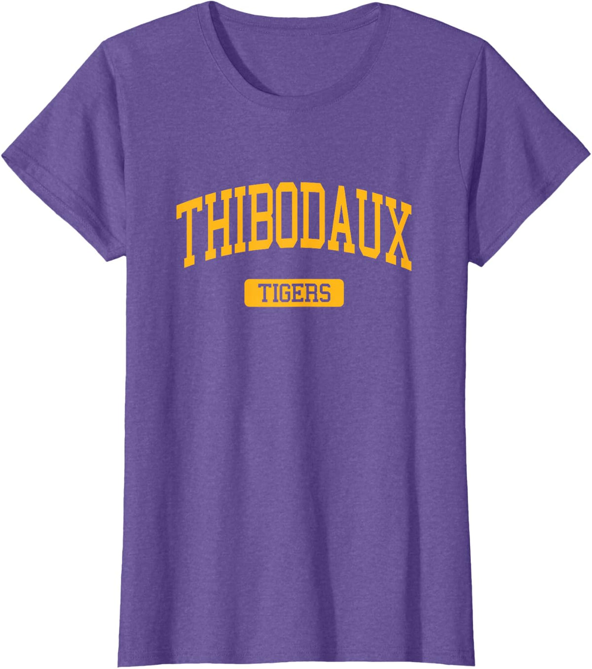 Thibodaux High School HS Thibodaux LA Varsity Sports T-Shirt - Purple Heather