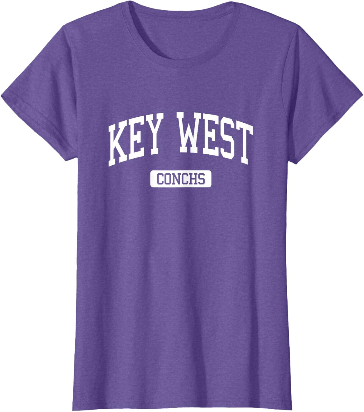 Key West High School HS Key West FL Varsity Sports T-Shirt - Purple Heather