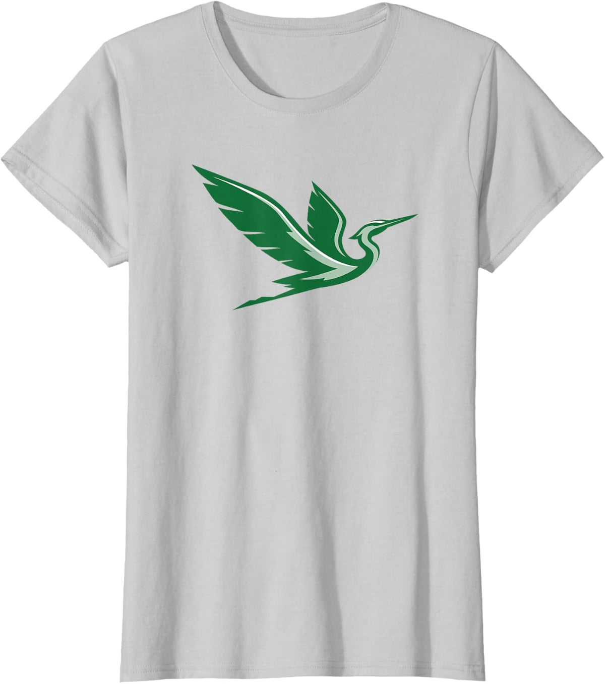 William Smith College Heron's logo - HWSC T-Shirt - Silver Grey
