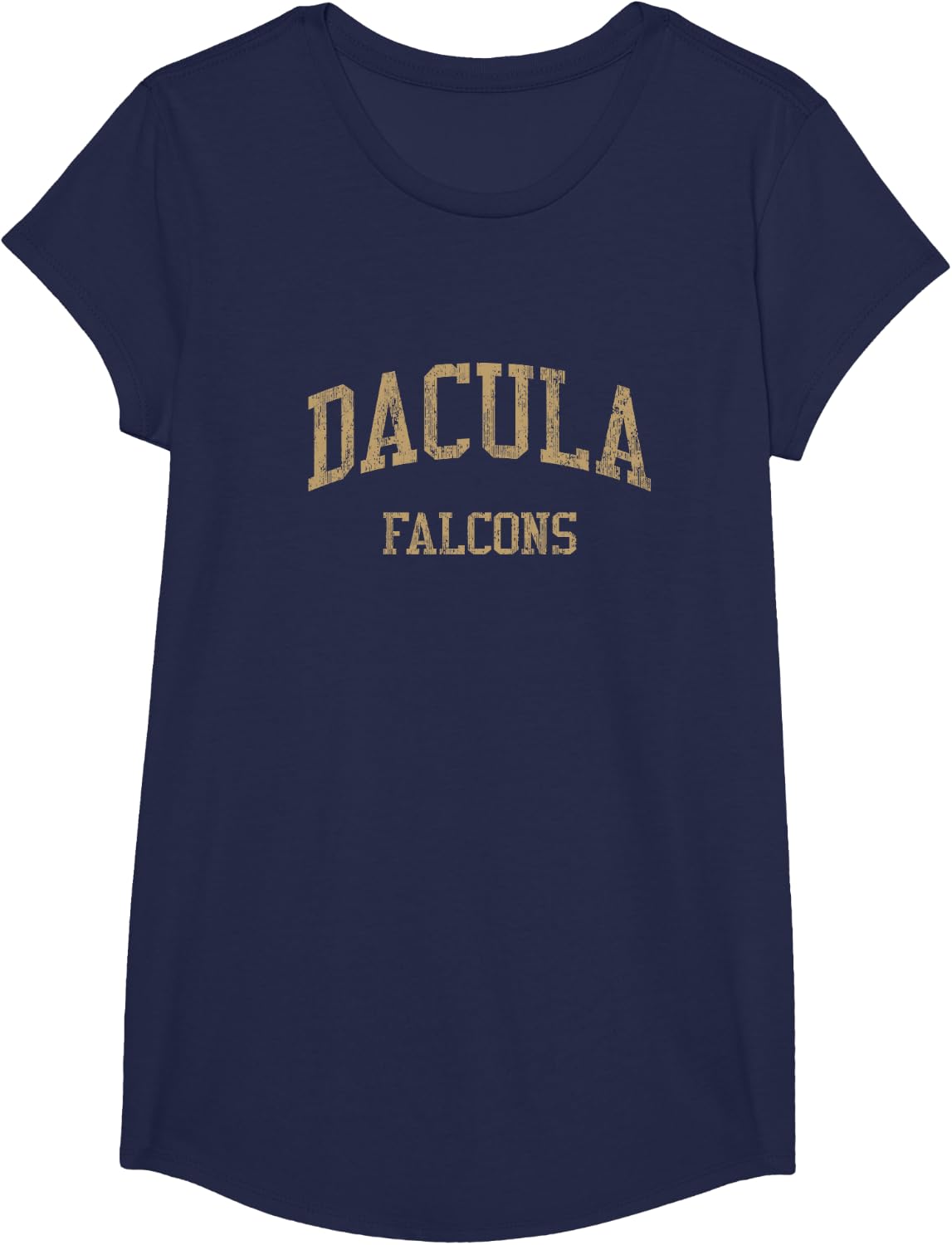 Dacula High School HS Dacula GA Vintage Sports T-Shirt - Girls Navy Blue