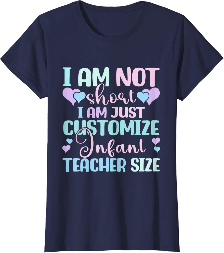 Childcare Provider Daycare Teacher Women Infant Teacher T-Shirt - Navy Blue