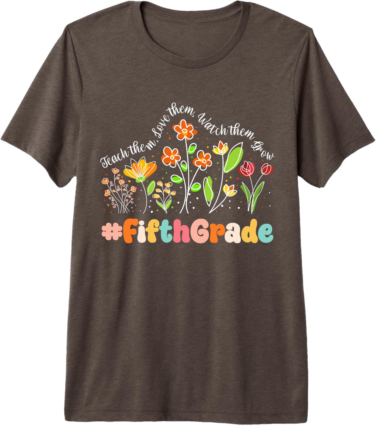 Fifth Grade Appreciation Week Teacher Back to School Premium Tri-Blend T-Shirt - Brown