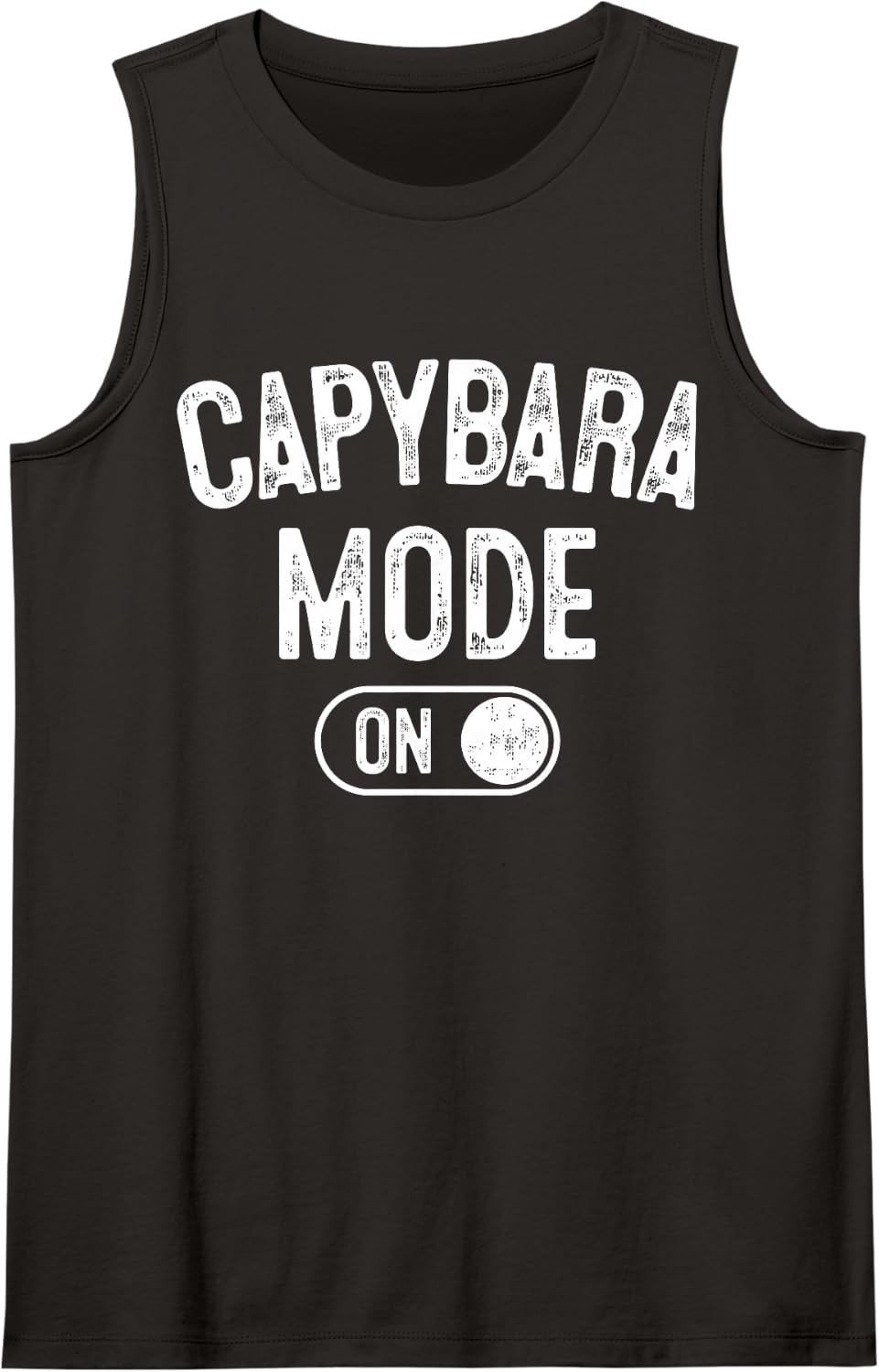 Capybara Mode On Costume Funny Giant Rodent Gift Animal Love Sleeveless Tank Top - Black