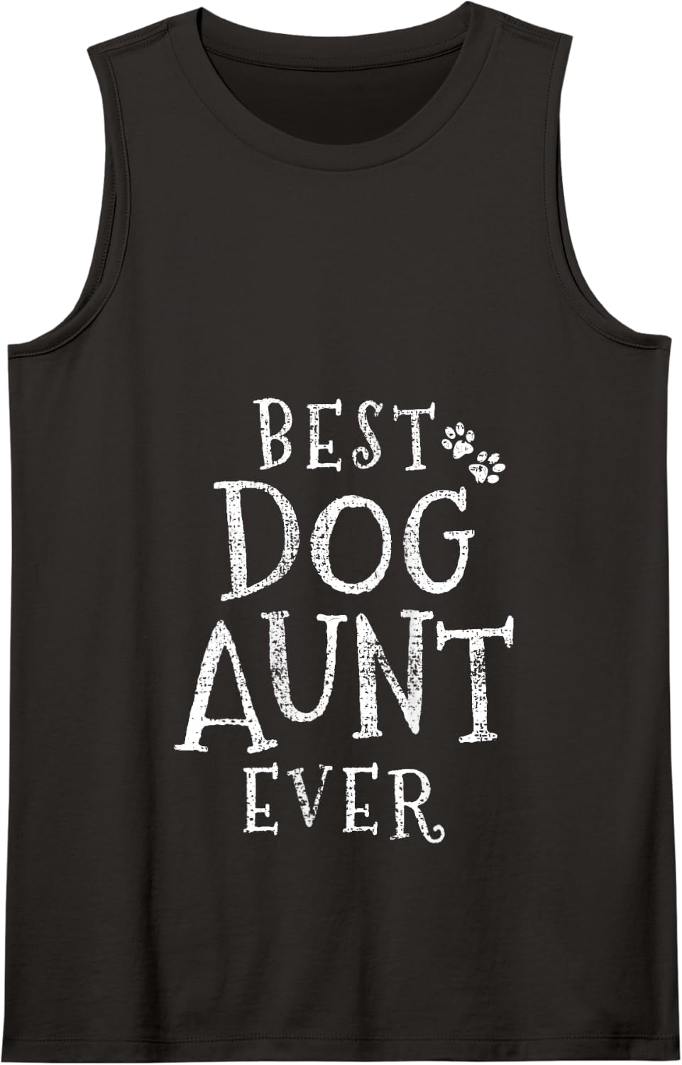 Dog Aunt Auntie Tank Top - Black