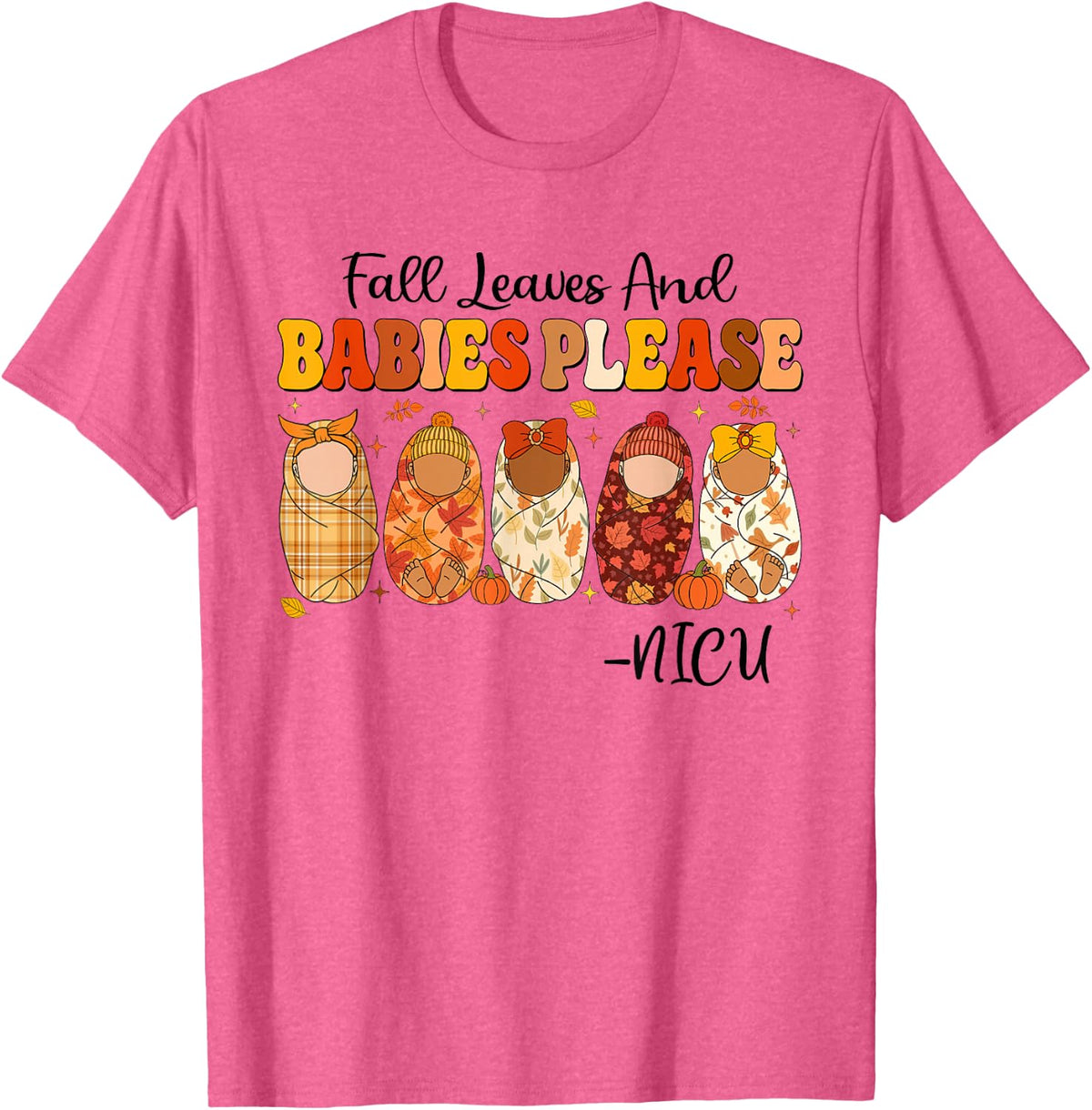 NICU Nurse T-Shirt - Pink Heather