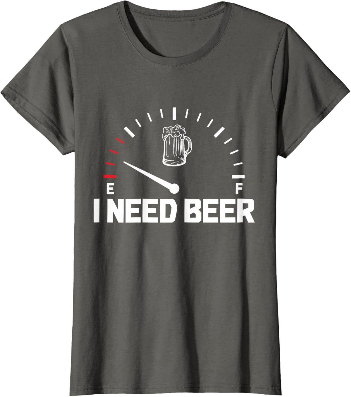 I Need Beer Funny Oktoberfest Party Drinking Beer Lover T-Shirt - Asphalt Grey