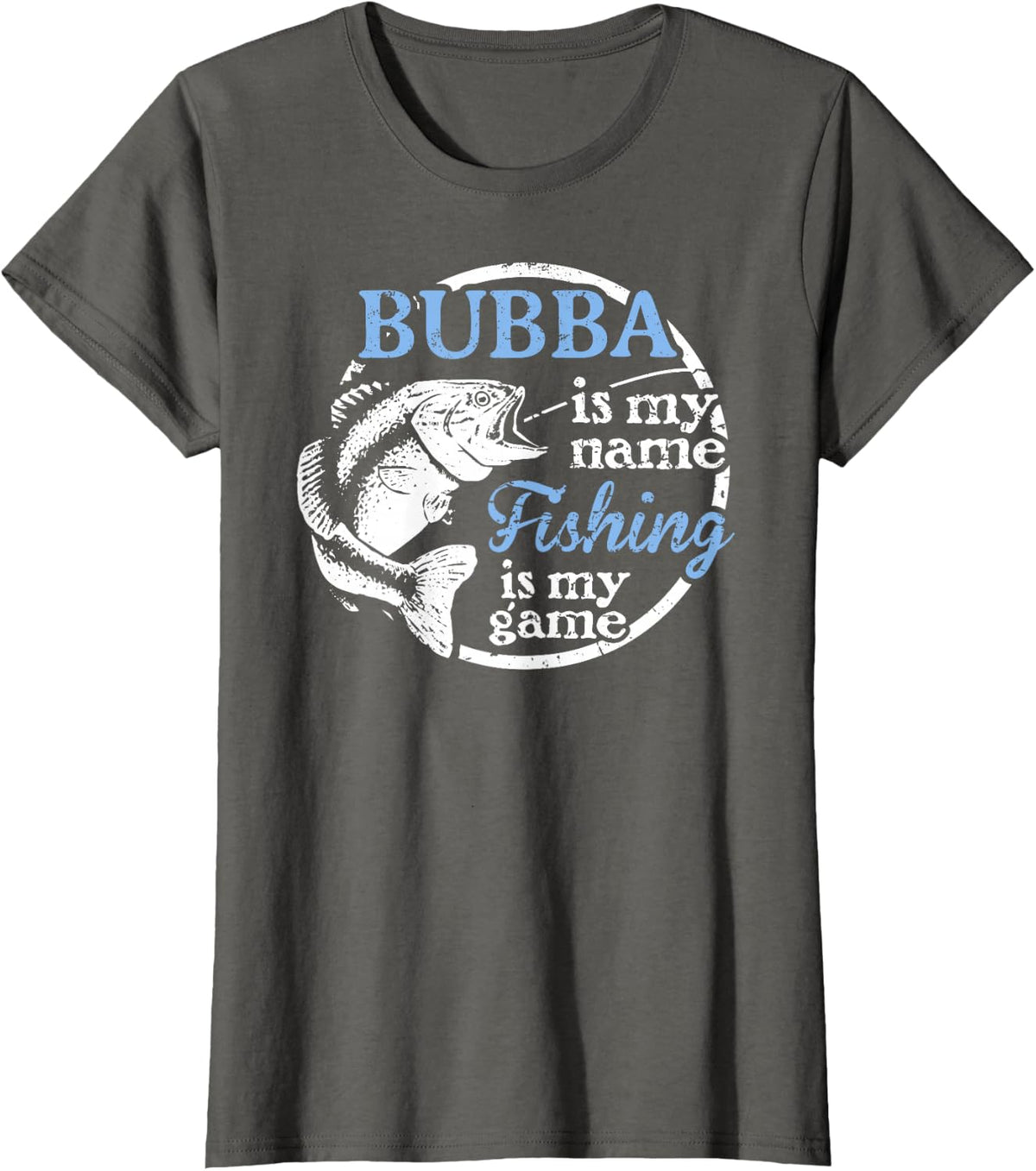 Bubba Fishing Shirt from Son T-Shirt - Asphalt Grey