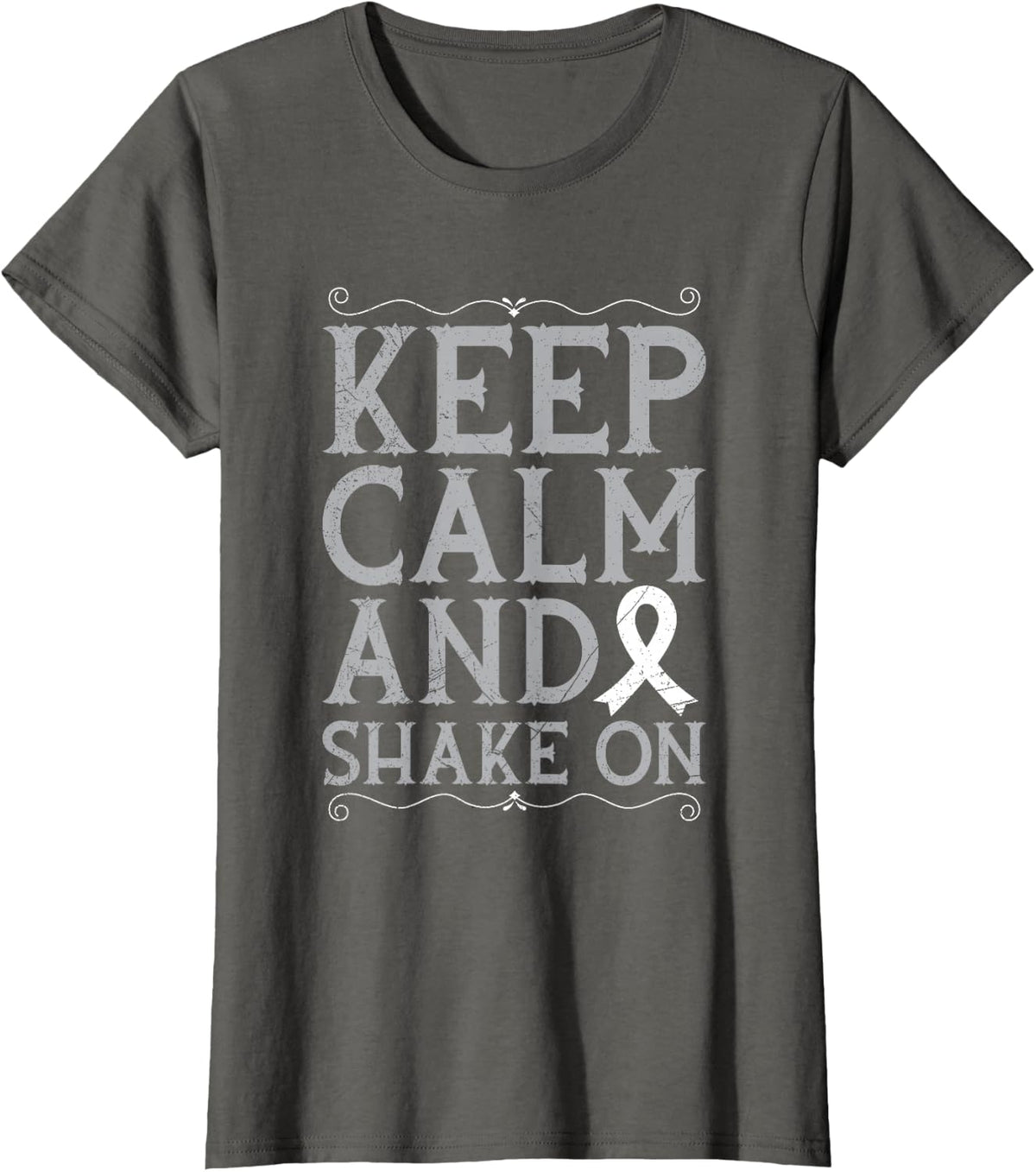 Parkinsons Quote for a Parkinsons Awareness Supporter T-Shirt - Asphalt Grey