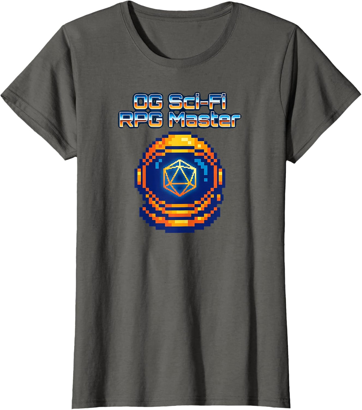 OG Sci-Fi RPG Master - Vintage Sci-Fi RPG Rulebook Collector T-Shirt - Asphalt Grey