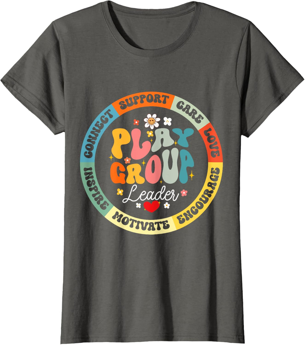 Playgroup Leader Back to School Recess Idea T-Shirt - Asphalt Grey