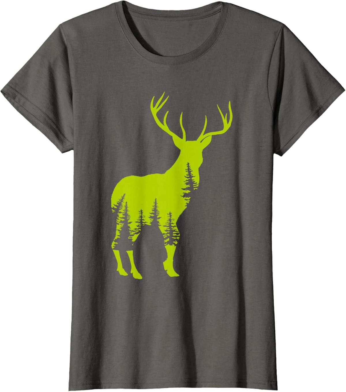 Elk Mountain Elk Hunters Funny Hunting Tee T-Shirt - Asphalt Grey