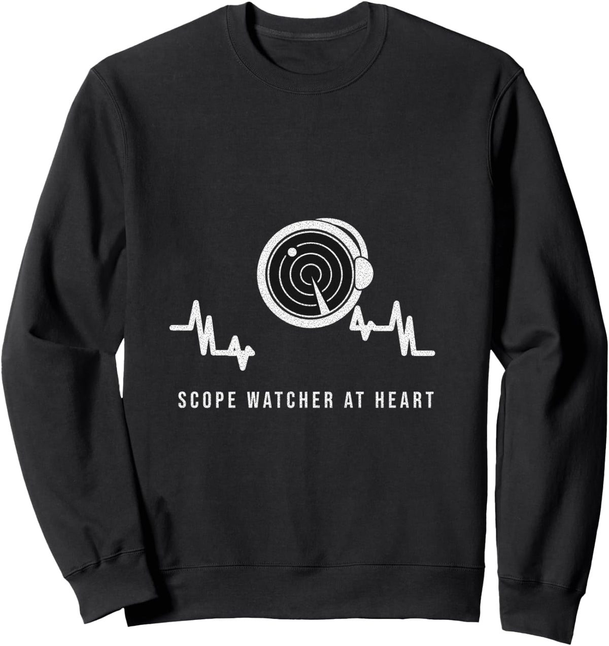 Air Traffic Controller - Scope Watcher At Heart Sweatshirt - Adult Unisex Black