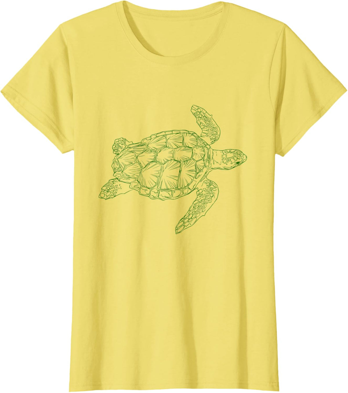 Sea Turtle Loggerhead T-Shirt - Lemon Yellow
